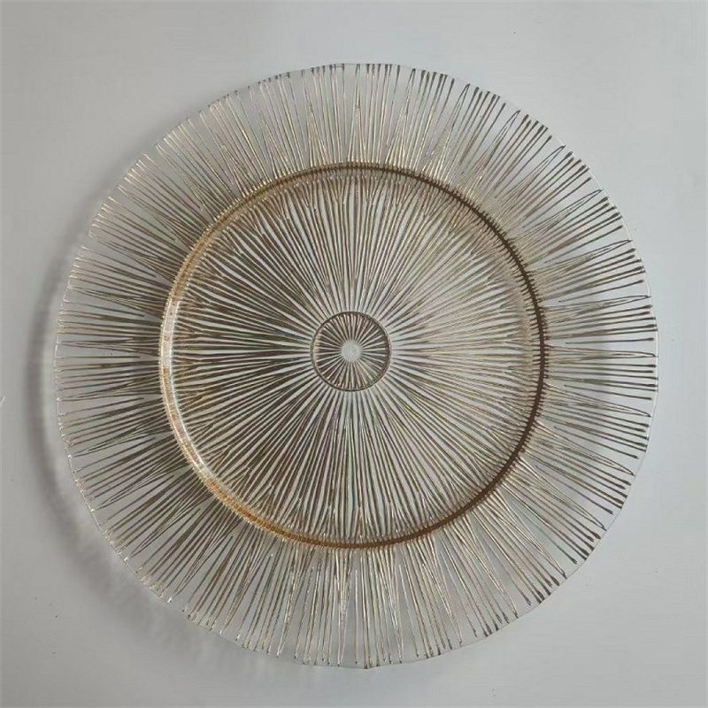 Wholesale Glass Charger Plate PZ-003 - Image 4
